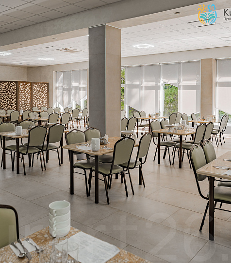 Санаторий «Дубрава» Железноводск. Зал питания Санаторий «Дубрава» Железноводск. Зал питания