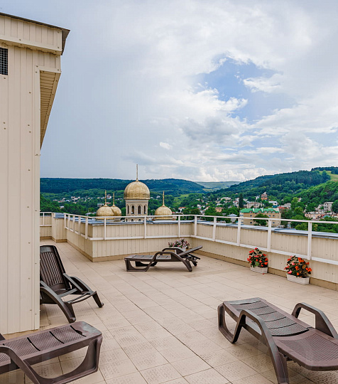 Санаторий Крепость г. Кисловодск, аэросолярий на крыше Санаторий Крепость г. Кисловодск, аэросолярий на крыше