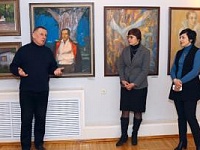 В выставочном зале дома Алябьева представлены живописные и скульптурные образы Лермонтова