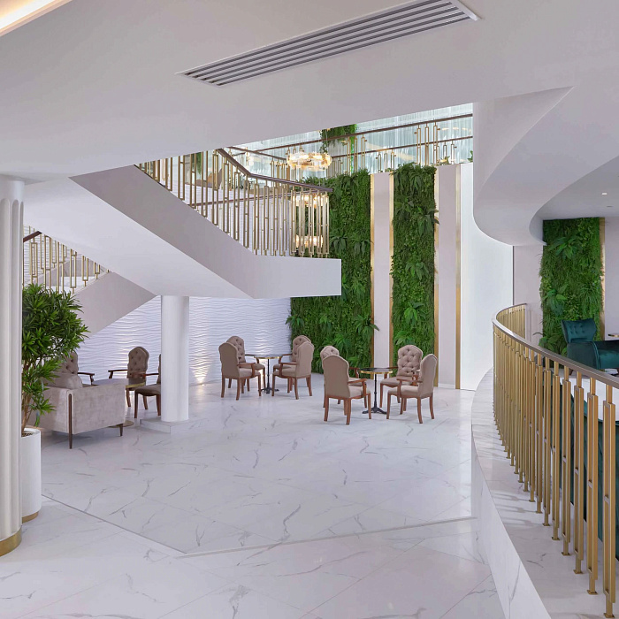 Санаторий «Плаза» г. Кисловодск. Холл Санаторий «Плаза» г. Кисловодск. Холл