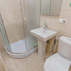 Ессентукская клиника НИИ курортологии, одноместный номер, санузел Ессентукская клиника НИИ курортологии, одноместный номер, санузел