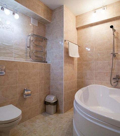 Санаторий «им. М.И. Калинина» Ессентуки, Ванная комната в двухместном двухкомнатном Люксе Санаторий «им. М.И. Калинина» Ессентуки, Ванная комната в двухместном двухкомнатном Люксе