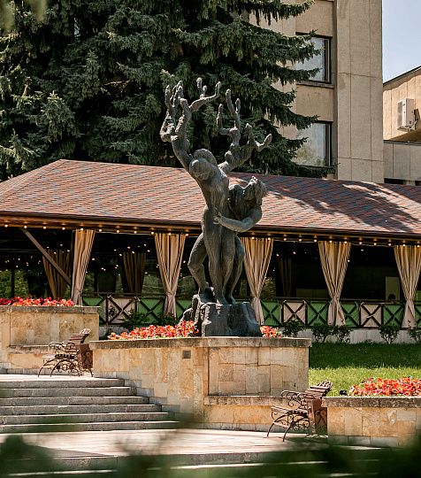 Санаторий «Джинал» г. Кисловодск. Летнее кафе «Джинал» Санаторий «Джинал» г. Кисловодск. Летнее кафе «Джинал»