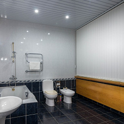 Санаторий «Москва», г. Ессентуки, Сюит (3-х комнатный 2-х местный) с размещением двух человек, ванная комната Санаторий «Москва», г. Ессентуки, Сюит (3-х комнатный 2-х местный) с размещением двух человек, ванная комната