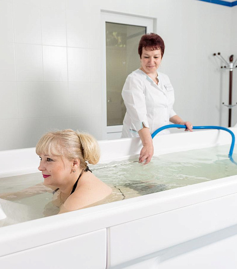 Санаторий «им. И.П. Павлова» Ессентуки. Ванное отделение, подводный душ-массаж Санаторий «им. И.П. Павлова» Ессентуки. Ванное отделение, подводный душ-массаж