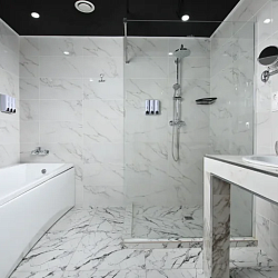 Пансионат «Красотель», ванная комната номера Пансионат «Красотель», ванная комната номера