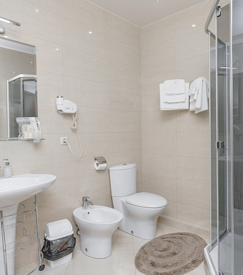 Санаторий Крепость г. Кисловодск, двухместный двухкомнатный Люкс, ванная комната Санаторий Крепость г. Кисловодск, двухместный двухкомнатный Люкс, ванная комната