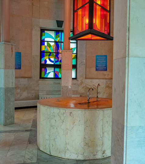 Пансионат с лечением «Геолог Казахстана», Железноводск. Питьевой бювет Пансионат с лечением «Геолог Казахстана», Железноводск. Питьевой бювет