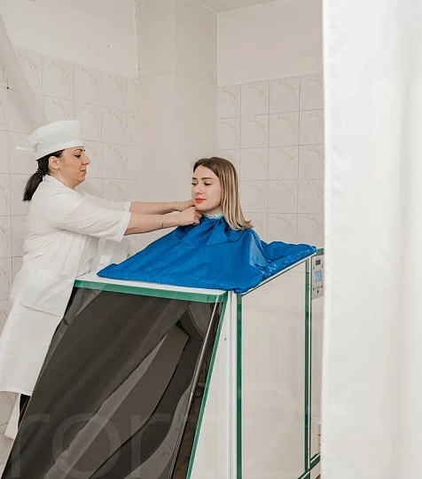 Детский военный санаторий, Пятигорск. Лечебная база, сухая углекислая ванна Детский военный санаторий, Пятигорск. Лечебная база, сухая углекислая ванна