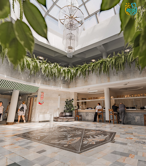 Санаторий «Джинал» г. Кисловодск. Холл мозаика Санаторий «Джинал» г. Кисловодск. Холл мозаика